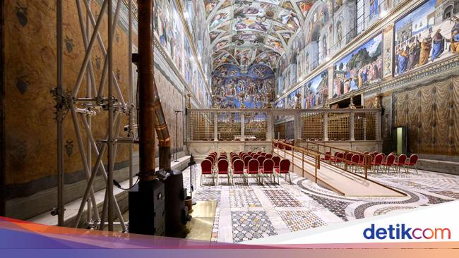 Interior Kapel Tempat Konklaf Penuh Teknologi Canggih Ala Markas Intelijen!