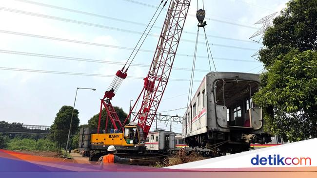 55 Unit KRL Tak Terpakai di Depo Depok Dipindahkan