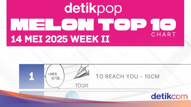 Lagu Cinta 10CM Nomor #1 di Chart Melon
