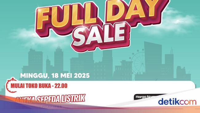 Sepeda Listrik di Transmart Full Day Diskon Jutaan Rupiah