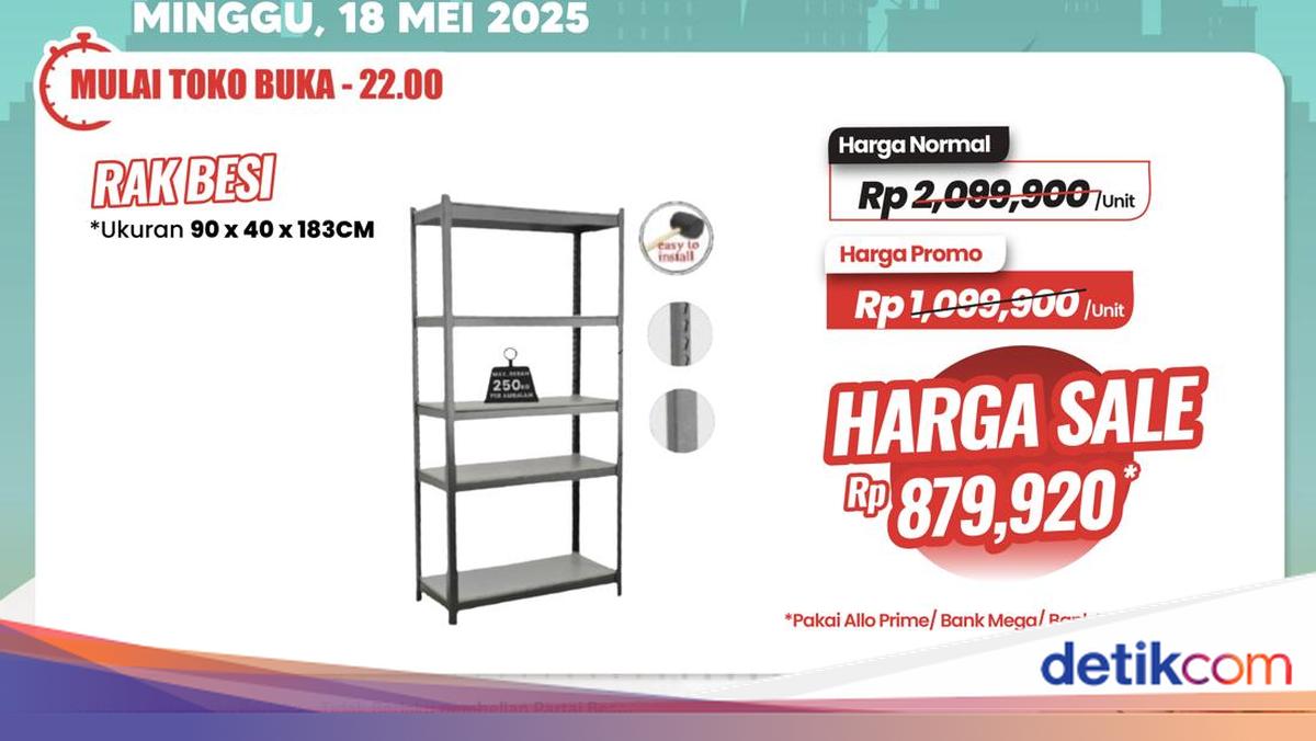 Beli Rak di Transmart Full Day Sale Diskon Rp 1,2 Jutaan