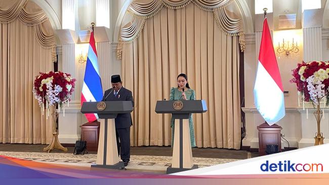 Ini Kesepakatan Hasil Pertemuan Prabowo dengan PM Thailand di Bangkok