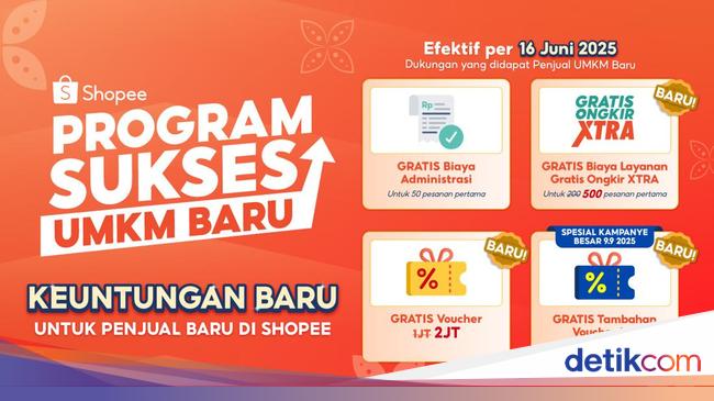 Asyik! UMKM Baru di Shopee Dapat Gratis Admin dan Voucher Rp 3 Juta