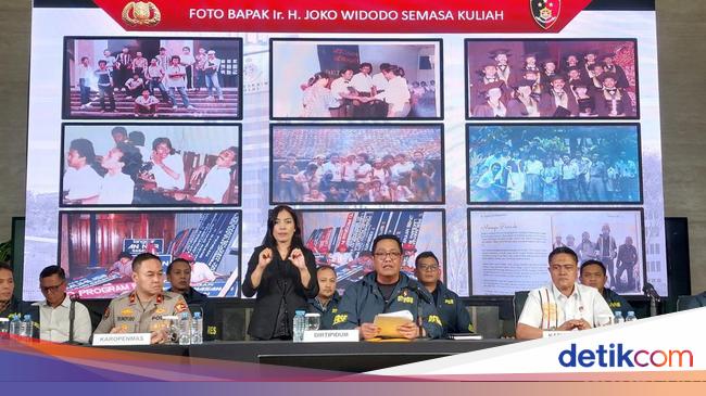 Bareskrim Tampilkan Foto-foto Saat Jokowi KKN hingga Wisuda di UGM