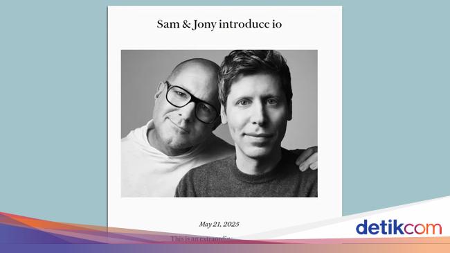 OpenAI Akuisisi Startup AI Jony Ive Rp106,3 T, Garap Hardware