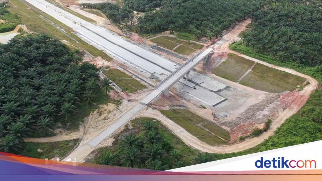 Penampakan Proyek Tol Lingkar Pekanbaru dari Udara