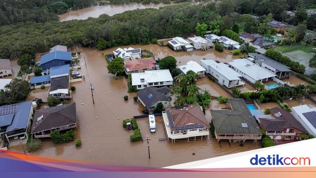 Penampakan dari Udara Banjir Besar Terjang Australia