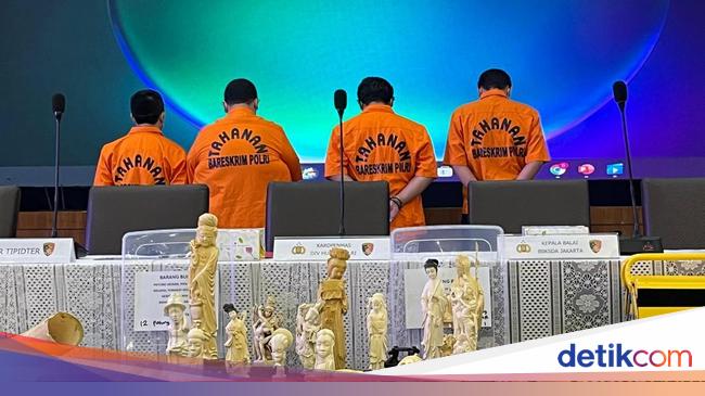 Polisi: Tersangka Jual Pipa Rokok Gading Gajah Lewat TikTok dan Facebook