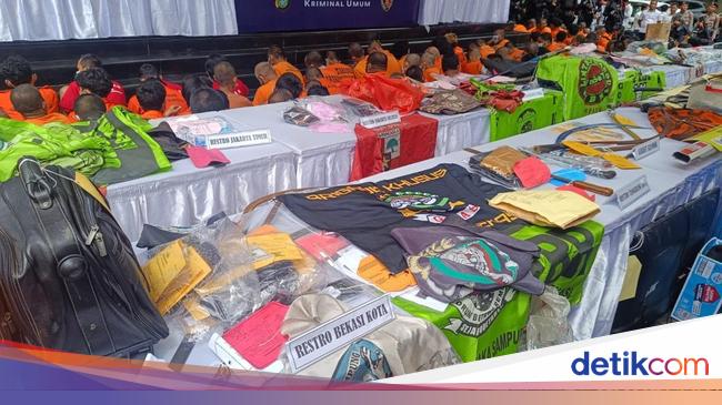 Operasi Anti-Premanisme, Polda Metro Sita Puluhan Sajam hingga Karcis Pungli