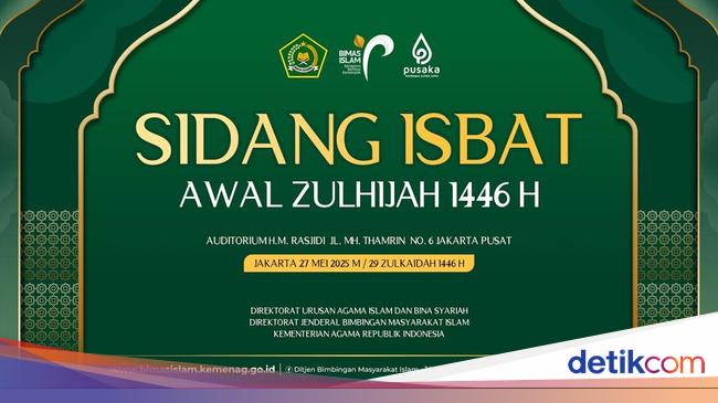 Link Live Streaming Sidang Isbat 1 Zulhijah 1446 H, Penentu Idul Adha 2025