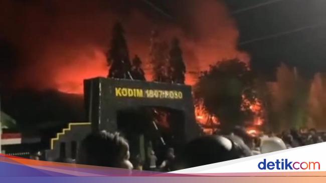 Markas Kodim Poso Kebakaran, Diduga Akibat Korsleting
