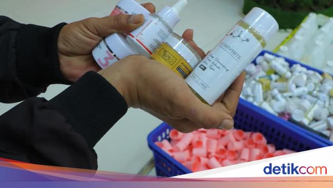Pabrik Bekasi Racik Skincare Palsu Asal-asalan, Bahan Baku Beli Online