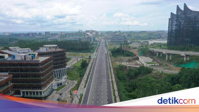 Rampung! Ini Penampakan Jalan Sumbu Kebangsaan IKN Sisi Timur