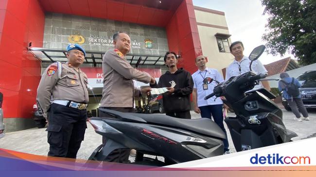 2 Hari Motor Ojol Raib Dicuri, Ditemukan Terparkir di Stasiun Depok Baru