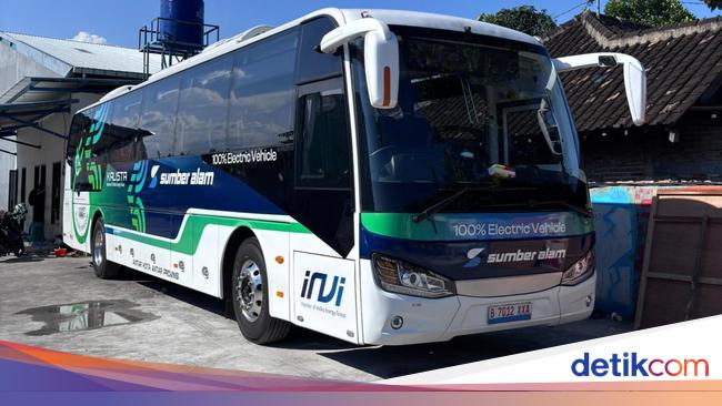 Bus Listrik PO Sumber Alam Layani Trayek Bekasi-Yogyakarta