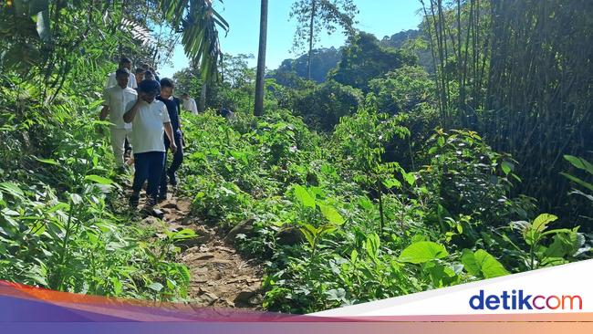 Gubernur Banten Jajal Trek Jalan Setapak ke Curug Putri Pandeglang