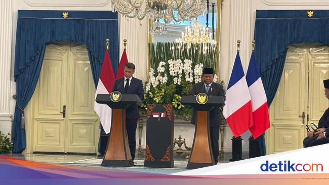 Prabowo Tegaskan RI-Prancis Sepakat Dukung Two-State Solution Palestina