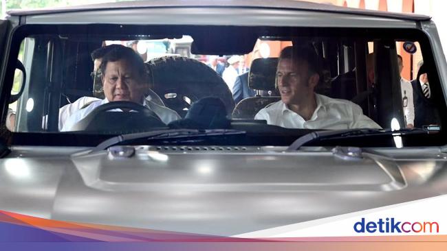 Bukan Citroen atau Peugeot, Prabowo Sopiri Macron Naik Maung Pindad!