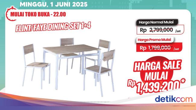 Meja Makan Cuma Sejutaan di Transmart Full Day Sale, Buruan Serbu!