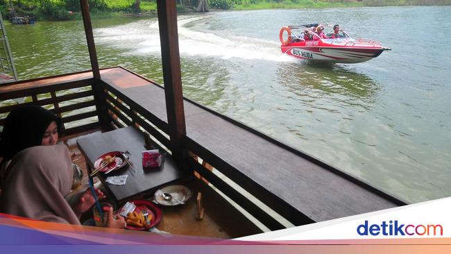 Serunya Keliling Bendungan Logung di Kudus Pakai Speedboat