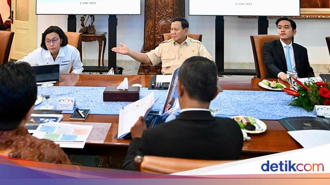 Penampakan Suasana Rapat Paket Stimulus Ekonomi Dipimpin Prabowo