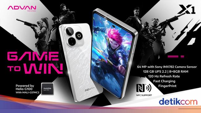 Harga dan Spesifikasi Advan X1, HP Gaming Rp 1,6 Jutaan