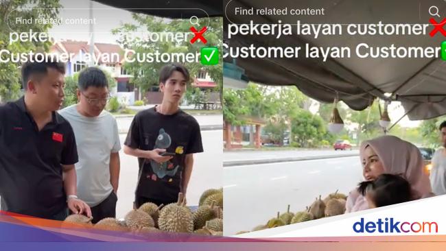 Haru! Penjual Durian Dibantu Pelanggan Lain Saat Layani Turis China