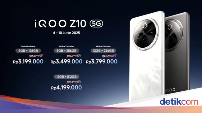 Harga dan Spesifikasi iQOO Z10, Diklaim Baterai Terbesar di Indonesia