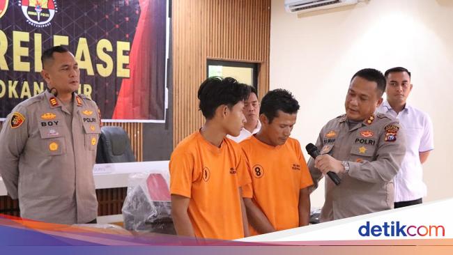Potret Bapak dan Anak Tersangka Pembunuhan Mandor Sawit di Rohil Riau