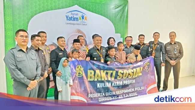 Serdik Sespimmen Polri Dikreg Ke-65 Gelar Baksos di Tangsel dan Jaksel
