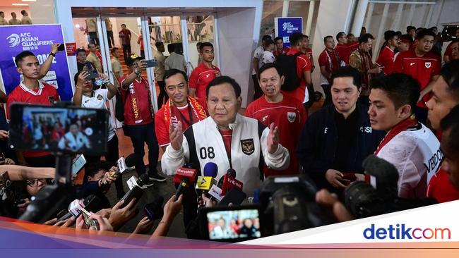 Prabowo Bersyukur Timnas Indonesia Kalahkan China: Insyaallah Masuk Piala Dunia