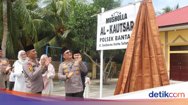 Idul Adha, Polres Bengkalis Resmikan Musala dan Potong Hewan Kurban