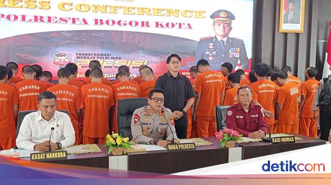 Polresta Bogor Tangkap 56 Tersangka Narkoba hingga Miras Selama 2 Bulan