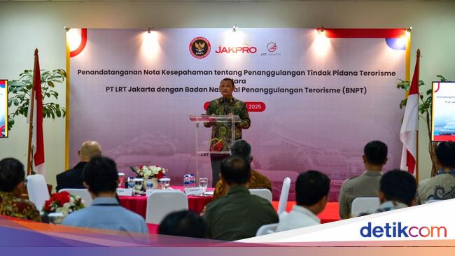 MoU dengan LRT, BNPT Tingkatkan Pencegahan Terorisme di Transportasi Publik
