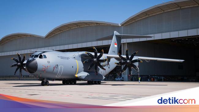 Pesawat A400M Pertama TNI AU Keluar dari Hanggar di Seville