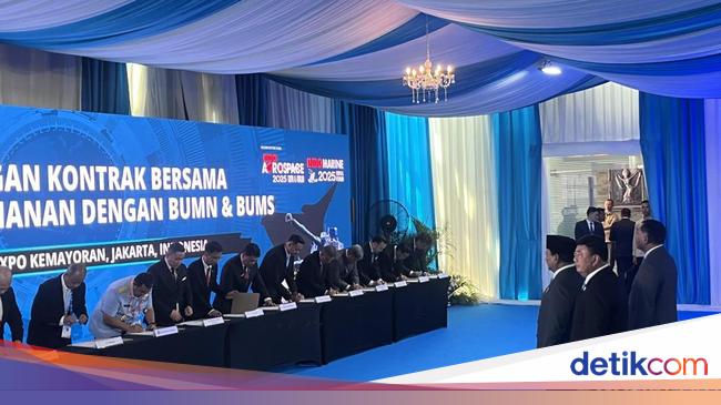 Prabowo Saksikan Penandatanganan 27 Kontrak Industri Pertahanan Senilai Rp 33 T