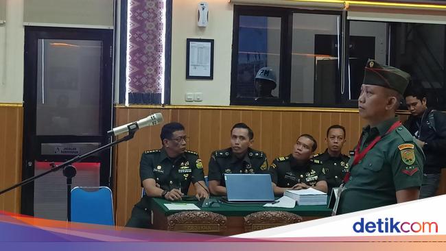 Sidang Penembakan 3 Polisi, Kopda Bazar Didakwa Pembunuhan Berencana