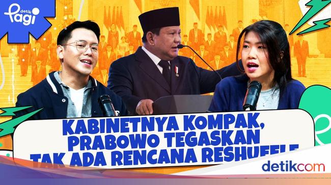 Kabinetnya Kompak, Prabowo Tegaskan Tak Ada Rencana Reshuffle