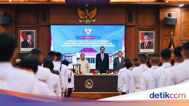 Momen Lagu Kebangsaan Palestina Dilantunkan di Gala Dinner Prabowo-Kadet Unhan