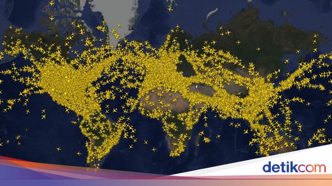 Langit Kosong! Flightradar24 Tunjukkan Dampak Serangan Israel ke Iran