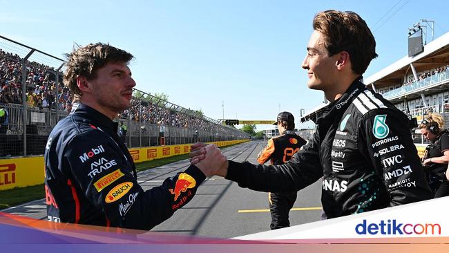 Russell Senggol Poin Penalti Verstappen usai Rebut Pole GP Kanada 2025