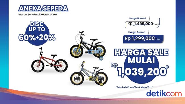 Diskon Gede-Gedean di Transmart Full Day Sale, Aneka Sepeda Harganya Murah