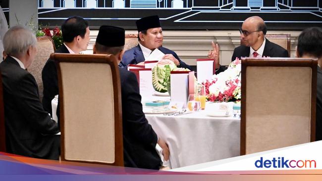 Makan Siang Bareng Presiden Tharman, Prabowo Ungkap Kedekatan dengan Singapura