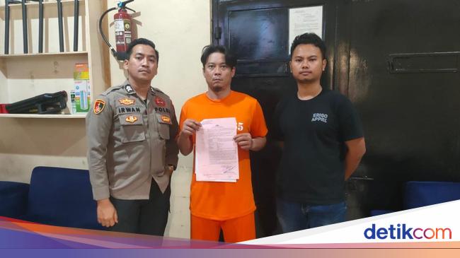 Tampang Pria Koboi Acungkan Airsoft Gun di Bogor Kini Berbaju Tahanan