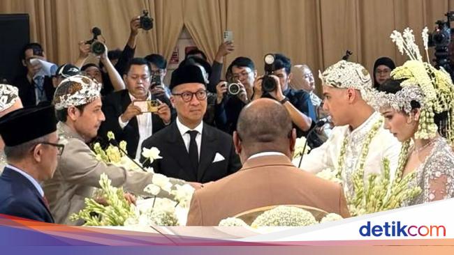 Momen Menteri Agus Gumiwang Jadi Saksi Pernikahan Al Ghazali-Alyssa Daguise