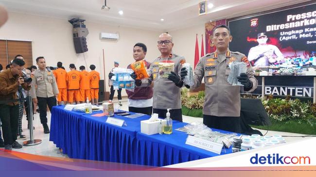 Polisi Tangkap 61 Pengedar-Pengguna Narkoba di Banten, Kiloan Sabu Disita