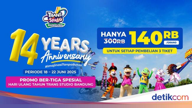 Trans Studio Bandung Ultah, Ada Promo Tiket Rp 140 Ribu dan Wahana Baru!