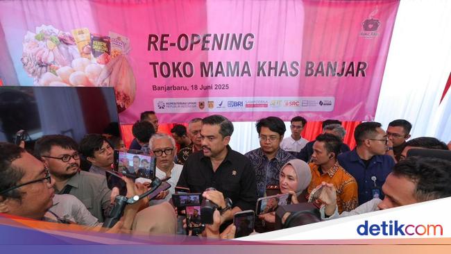Menteri Maman Reopening Toko UMKM di Banjarbaru Usai Kasus Label Kedaluwarsa