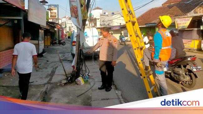 Ada Laporan Kabel Melintang di Ciputat Timur, Polisi Cek ke Lokasi