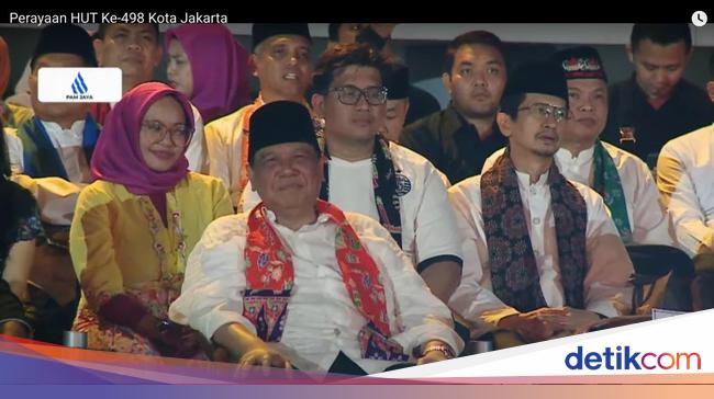 CT Hadiri Puncak Perayaan HUT ke-498 Jakarta di Lapangan Banteng